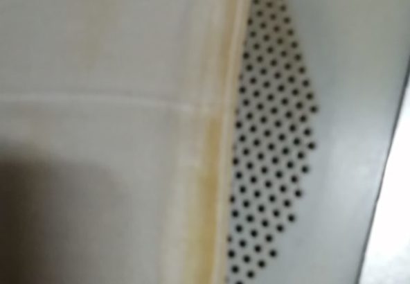白正絹法衣の袖口茶色の変色のしみ抜き